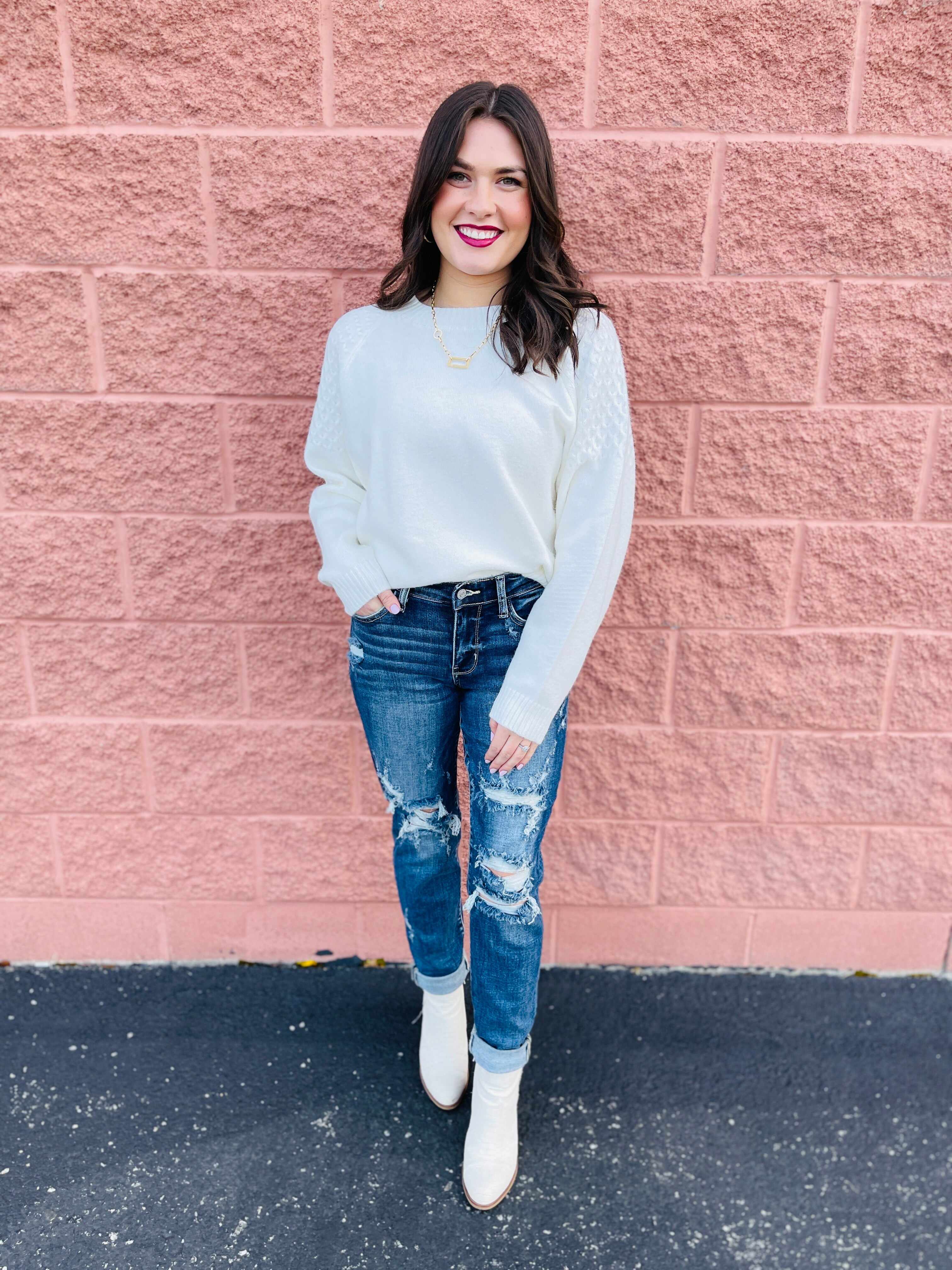 Plus/Reg Now Or Never Mid-Rise Boyfriend Jeans
