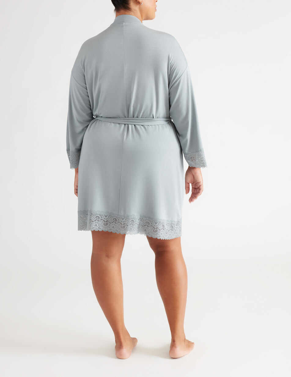 Lace Trim Robe