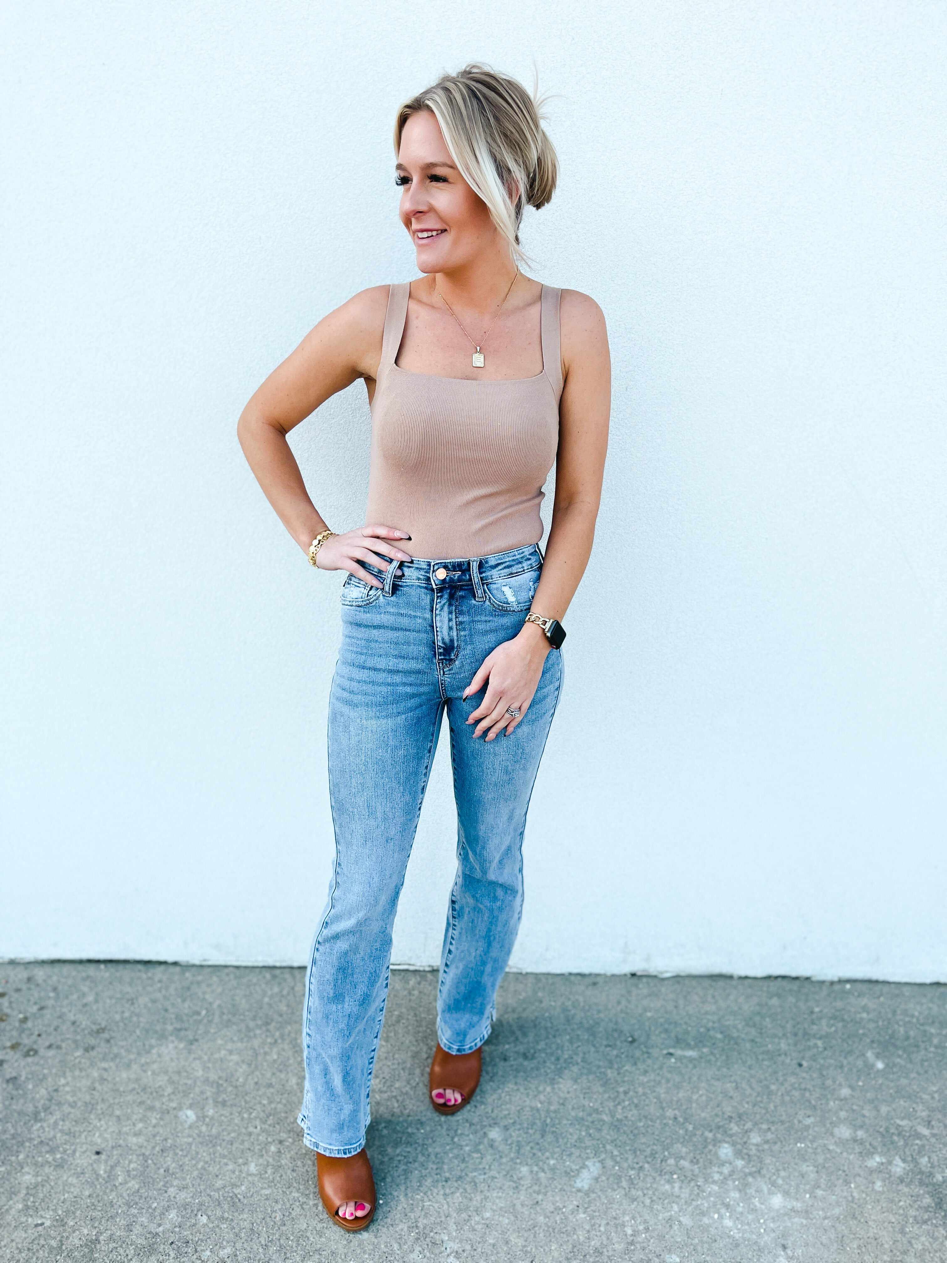 PLUS/REG Oh, SLIT! Bootcut Jeans