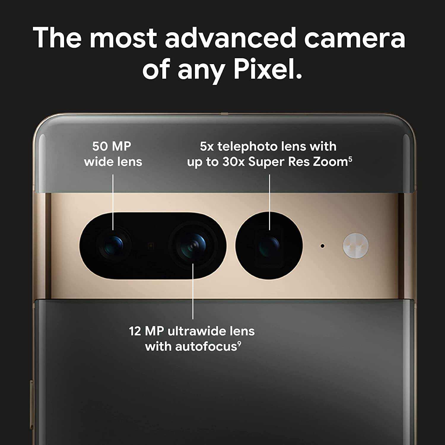 Pixel 7 Pro - 5G Android Phone - Unlocked Smartphone with Telephoto , Wide Angle Lens, and 24-Hour Battery - 128GB - Snow