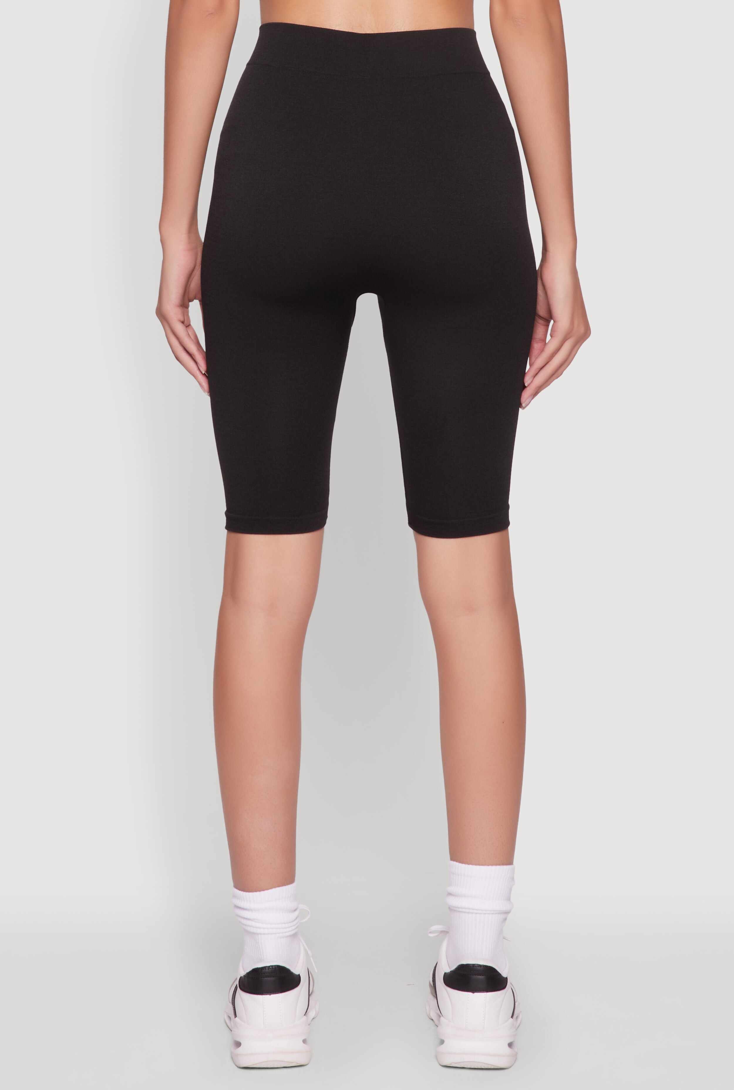 Trendy Seamless 9 Inch High Waisted Biker Shorts