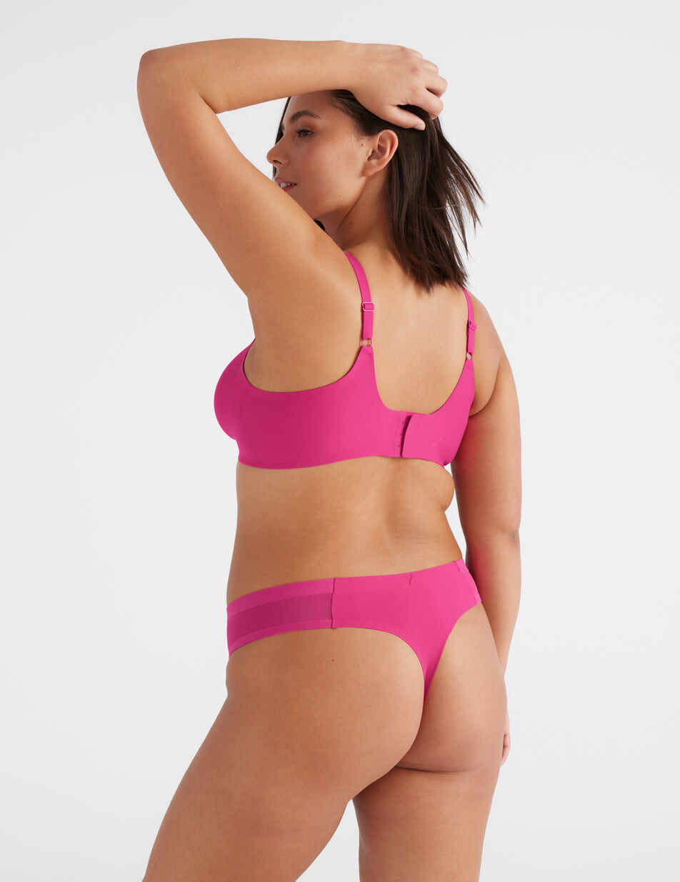 Light Leakproof No-Show Mesh Thong